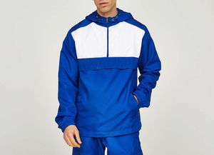 <b>Men</b> Casual Hooded Windbreaker <b>Jacket</b> Premium Lightweight Outdoor Soft Waterproof Front Logo Regular Fit Fashion Everyday - Product Image 6
