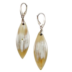 100% Natural Eco-Friendly Luxury South African Ox Horn <b>Chandelier</b> <b>Earrings</b> Popular <b>Fashion</b> Accessory for Women and Girls - Product Image 1