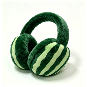 Orejeras de Peluche con Forma de Sandía, Calentadores de Orejas con Temática de Frutas para el Invierno - Product Image 2