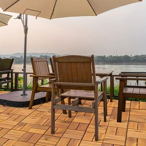 10 Pezzi Piastrelle Incastrabili per Pavimentazione Esterna, Uso in Ogni Condizione Atmosferica, 30x30 cm, Piastrelle Impermeabili per Terrazze - Product Image 3