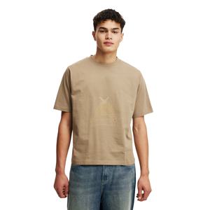 เสื้อยืดผ้าฝ้าย100% เรียบหนาสำหรับผู้ชายเสื้อยืดโอเวอร์ไซส์ออกแบบได้ตามต้องการ - Product Image 1