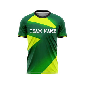 เสื้อฟุตบอลทีมกีฬาแฟชั่นล่าสุด ขายส่ง โพลีเอสเตอร์ ระบายอากาศได้ดี สีและโลโก้ปรับแต่งได้ คุณภาพสูง - Product Image 1