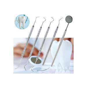 Meilleur prix - Kit d'examen dentaire pédiatrique 1x4 - Ensemble d'instruments de diagnostic à manche hexagonal en acier inoxydable - Manuel MOL CE - Product Image 1