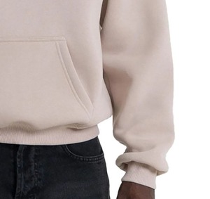 Men's Regular Fit Front <b>Hooded</b> <b>Zip</b>-Up Sweatshirt Solid Color Cotton Knitted Rhinestone Decorated Winter Casual Eco-Friendly - Product Image 6