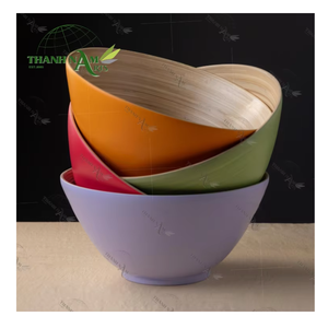 Juego de Tazones para Ensalada Desechables de Bambú Natural, Hechos a Mano, Diseño Clásico Personalizado, Ecológicos, para Fiestas y Uso Doméstico - Product Image 1