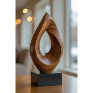 Sculpture en bois artisanale pour la décoration intérieure et le style d'intérieur - Product Image 6