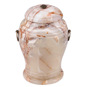 Premium Handcrafted Marble Onyx <b>Ashes</b> Urn Traditional Style Funeral <b>Keepsake</b> for Human Cremation Memorial - Product Image 2