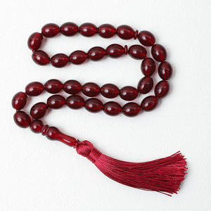 Subha 99 Perles de prière Tasbih Misbaha tissées à la main, peintes à la main, faites à la main, culte quotidien arabe, cadeau islamique, résine - Product Image 4