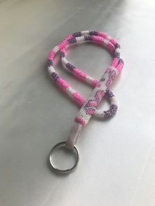 Handmade Bohemian Beaded Badge Holder <b>Lanyard</b> Neck Strap Stylish ID Card Rope for Women At Budget Friendly - Product Image 2
