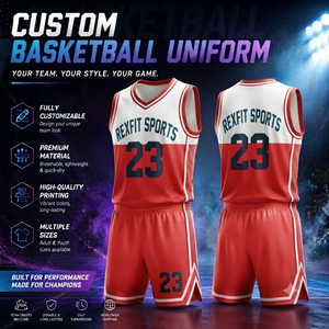 Ensemble d'uniformes de basketball personnalisés Rexfit Sports, maillot et short imprimés par sublimation, vêtements de sport respirants pour hommes, femmes et jeunes - Product Image 6