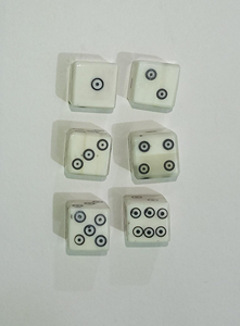 Dés de jeu en os naturel poli faits à la main, écologiques, pour jeux de rôle, jeux de société, cubiques, modernes, taille personnalisée, objets d'art, collectionnables, décoration d'intérieur - Product Image 2