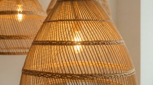 Decorative Rattan Hanging Lampshade Handwoven Pendant Lamp Shade for Restaurant Hotel Home <b>Lighting</b> - Product Image 2