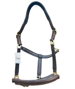 Muserolle demi-ronde à licou équestre anglais de haute qualité et matériel en laiton équipement d'équitation en cuir de qualité supérieure - Product Image 4