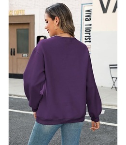 Sweat-shirt en coton pour femme, col rond, manches longues, coupe oversize, confortable, de luxe, meilleur prix, fabriqué au Bangladesh - Product Image 5