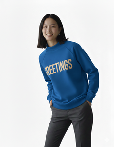 Sudadera de Manga Larga con Cuello Alto Reversible, Estilo Varsity, de Felpa Francesa de Poliéster/Algodón de Alta Calidad, con Logotipo Personalizado OEM, para Mujer - Product Image 2