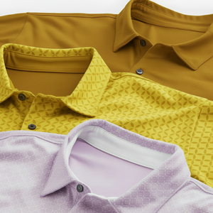 Tissu Oxford personnalisé 220g en polyester-coton pour chemise de golf décontractée, séchage rapide, performance optimale, marque privée, vente en gros - Product Image 3