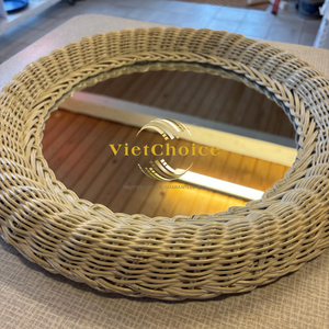 Super Sale Modern Natural Rattan Woven <b>Mirror</b> Eco-Friendly Multifunction Storage Baskets Kitchen Hotel Restaurant Vietchoice - Product Image 5