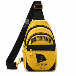 Bolso Bandolera de Piel Sintética Color Negro y Dorado para Mujer, Marca NCBW Sorority, con Correa Ajustable y Múltiples Compartimentos - Product Image 1
