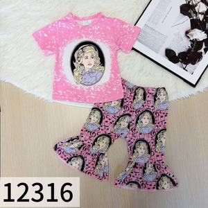 Set per Bambina Pronto per la Spedizione, <span class=keywords><strong>Completo</strong></span> 2 Pezzi in Tessuto Morbido Effetto Seta - Product Image 3
