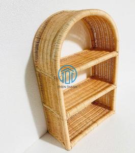 Estantería Minimalista Hecha a Mano de Mimbre y Ratán, Estantes de Pared para Almacenamiento Infantil, Muebles Montessori para Cuarto de Juegos - Product Image 3