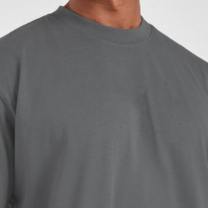 Short Sleeve <b>Drop</b> Shoulder Casual Breathable Manufacturer's Blank <b>Box</b> T-Shirt for Men <b>Drop</b> Shoulder Boxy Fit Oversized T-Shirt - Product Image 4