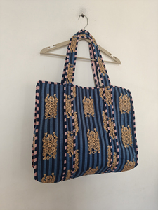 Bolso Tote de Algodón con Estampado Floral, Estilo Bohemio Elegante y Vintage, Parte Superior Abierta, Forro de Algodón Orgánico Ecológico para Todas las Temporadas - Product Image 2