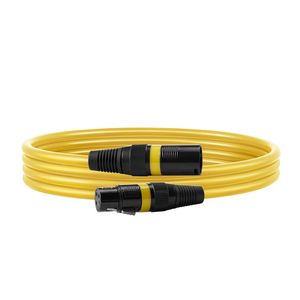 Confezione da 10 Cavi Microfono/Altoparlante XLR da 2 Metri, Placcati in Oro, a 3 Pin, Schermati, Bilanciati, da Maschio a Femmina, per Audio e Video - Product Image 1