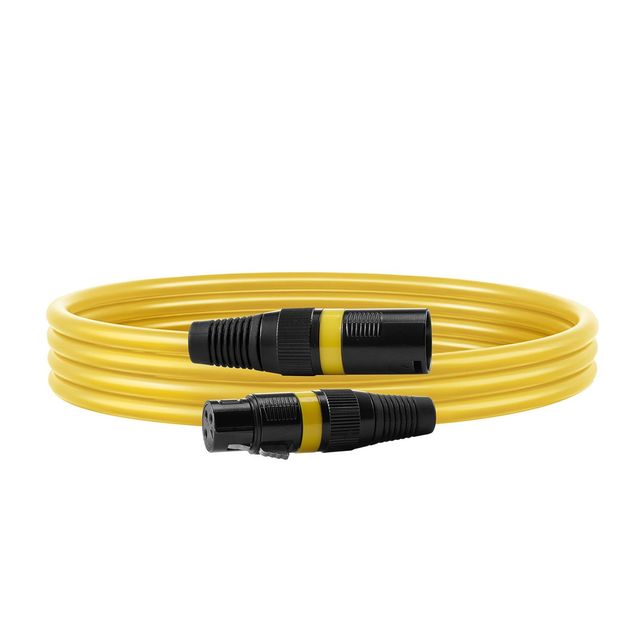10-Pack 6.5 ft XLR Microphone Speaker Cable Gold-Plated 3-Pin Shielded Balanced DMX Male to Female Audio & Video Cables