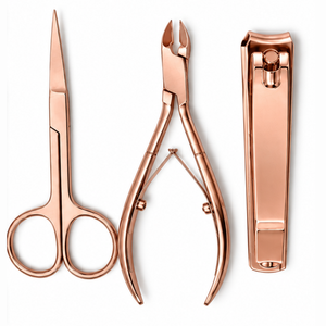 Professional Stainless Steel 7 In 1 <b>Nail</b> <b>Kit</b> Manicure Tools Set Luxurious Rose Gold Adult Use - Product Image 3
