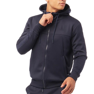 Conjunto Deportivo con Capucha para Hombre, Color Gris Claro, Manga Larga, Pantalones Deportivos Casuales con Bolsillos Laterales, Transpirable, para Otoño - Product Image 6