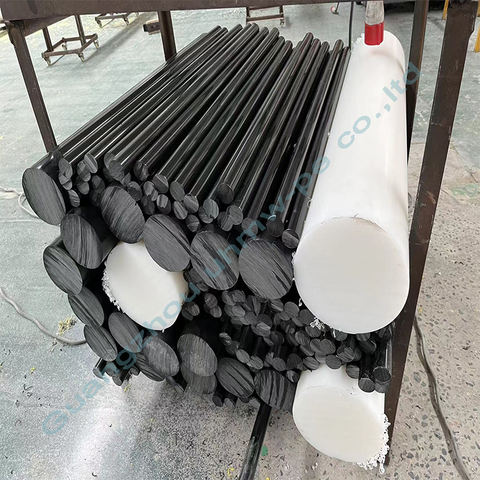 Good Quality Extruded Solid Diameter 40*1000mm Engineering Nylon UHMWPE Round Rod High Wear Resistant Custom Cutting