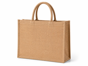 Natural Laminated Jute Tote Bag White Pocket Eco-Friendly Reusable Shopping <b>Handbag</b> for Beach Exhibition Wedding Use Rope Handle - Product Image 6