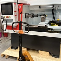 Machine de coupe et de réparation de diamant de roue d'alliage horizontale de tour de CNC de balayage laser automatique robuste 220V conception de lit plat