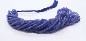 Cuentas facetadas de tanzanita natural AAA de 3-6 mm, cuentas redondas de tanzanita azul violeta para la fabricación de joyería al por mayor. - Product Image 5