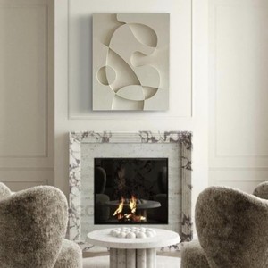 Conjunto de Arte Mural de Madera de Pino con Corte Láser Estilo Art Deco - Decoración Geométrica de Madera para Pared al por Mayor - Product Image 3