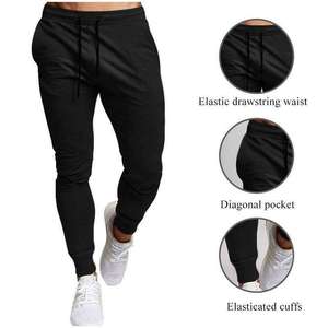men's pants Regular Fit Sport Joggers Casual black <b>trousers</b> side Pockets Tapered Gym Corduroy Breathable <b>Trouser</b> for men - Product Image 6