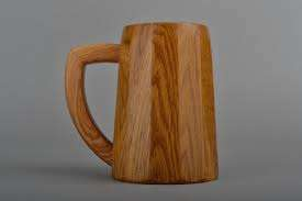 Mug en bois naturel fait main multi-usages, couleur bois naturel, pour bière, thé, café, mariage, bar, fête - Product Image 4
