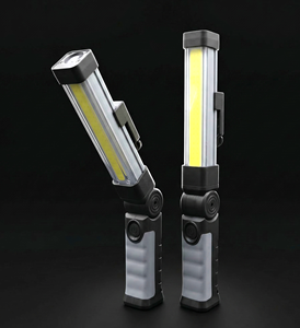 Lampe de travail portable HYUGA COB à LED, alimentée par courant alternatif, magnétique, rechargeable, indice IP55, pour réparation automobile, atelier, lampe de travail à main, suspendable - Product Image 1