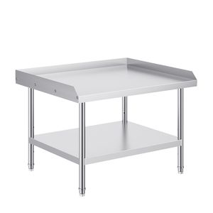 Tavolo da Lavoro Professionale in Acciaio Inox 30 X 36 X 26 Pollici, Banco da Lavoro per Cucina Commerciale con 3 Lati Rivestiti per Preparazione Alimenti - Product Image 2