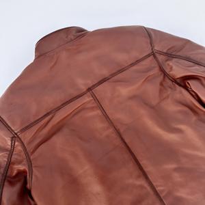 Chaqueta de Cuero Genuino Personalizada de la Marca TRILACE para Hombre, Ropa de Diseñador, con Capucha, Cuello Alto, Logotipo Frontal, Chaqueta Varsity de Lujo - Product Image 5