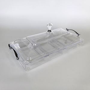 Juego de bandejas acrílicas para aperitivos, con tapa - Product Image 5