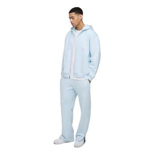 Mens Cream Collared Full-Zip Jacket and Matching Track <b>Pants</b> Tracksuit OEM ODM Wholesale Apparel - Product Image 4