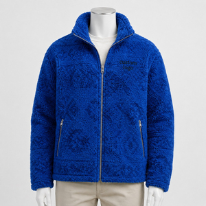 <b>Men's</b> <b>Sherpa</b> <b>Jacket</b> High Quality Soft Fleece Winter Outerwear Comfortable Casual <b>Jacket</b> with Personalized Branding Factory - Product Image 1