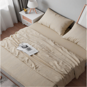 Indian Manufacturer of Premium Quality Vintage Style 4 Pcs Polyester Bedsheet Set for Wholesale Purchasers at Low Cost - Product Image 1