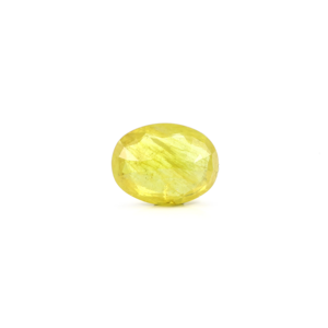 Premium 4.9 Carat Oval Cut Yellow Sapphire Loose Gemstone for Fine Jewelry - Product Image 2