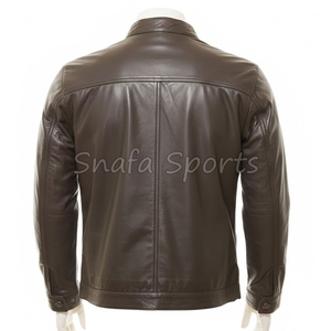 Casual Style <b>Sheepskin</b> Leather <b>Jacket</b> for Men in Best Design Leather Winter <b>Jacket</b> for Men In Wholesale Price - Product Image 2