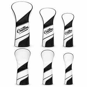 Housse de protection personnalisée en cuir PU imperméable pour clubs de golf, fermeture magnétique, couleur unie, pour driver et fairway wood, avec logo personnalisé - Product Image 2