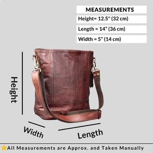 กระเป๋าโฮโบหนังแท้สำหรับผู้หญิง กระเป๋าสะพายขนาดกลางพร้อมสายสะพายคู่สไตล์วินเทจ กระเป๋าถือซิปน้ำหนักเบาและทนทาน - Product Image 6