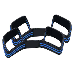 Sangles de levage en coton jaunes réglables avec fermeture à pression, pour la musculation, unisexe, haute qualité, meilleur OEM - Product Image 6