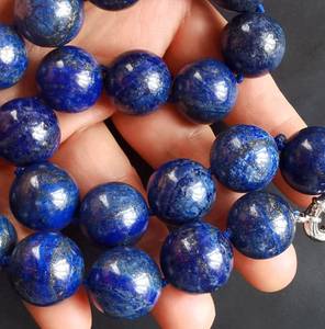 สร้อยคอแฟชั่นทำมือหลากสีจากลาพิส ลาซูลีธรรมชาติสีน้ำเงิน สำหรับผู้หญิงผู้ชาย ใช้ตกแต่งในชีวิตประจำวัน โดย UO INDIA - Product Image 4